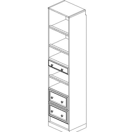 Espresso 18" Cabinet w/Drawers